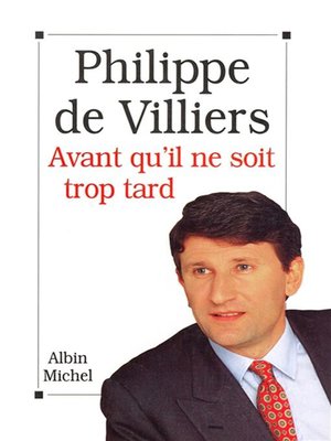 cover image of Avant qu'il ne soit trop tard
